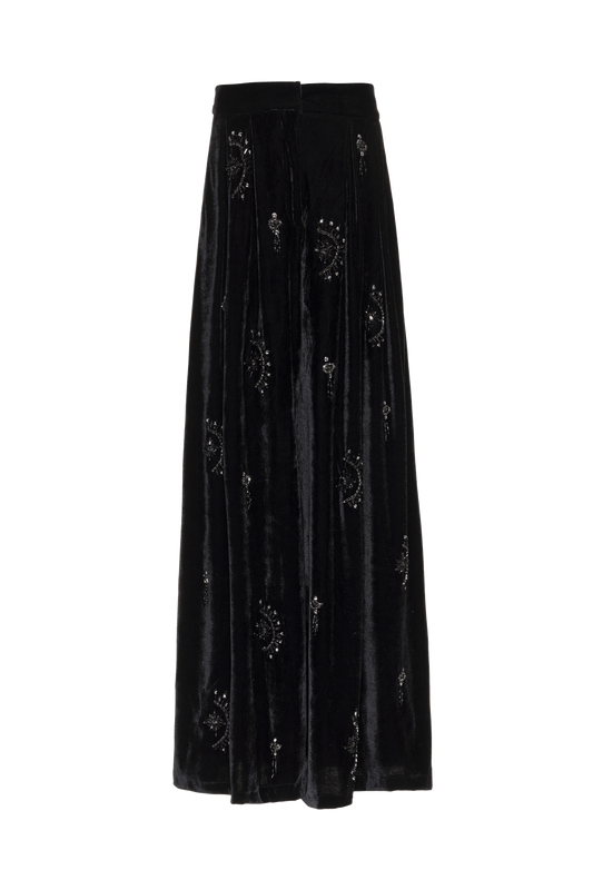 CALÇA BORDADO NEW RADIANT VELVET PRETO