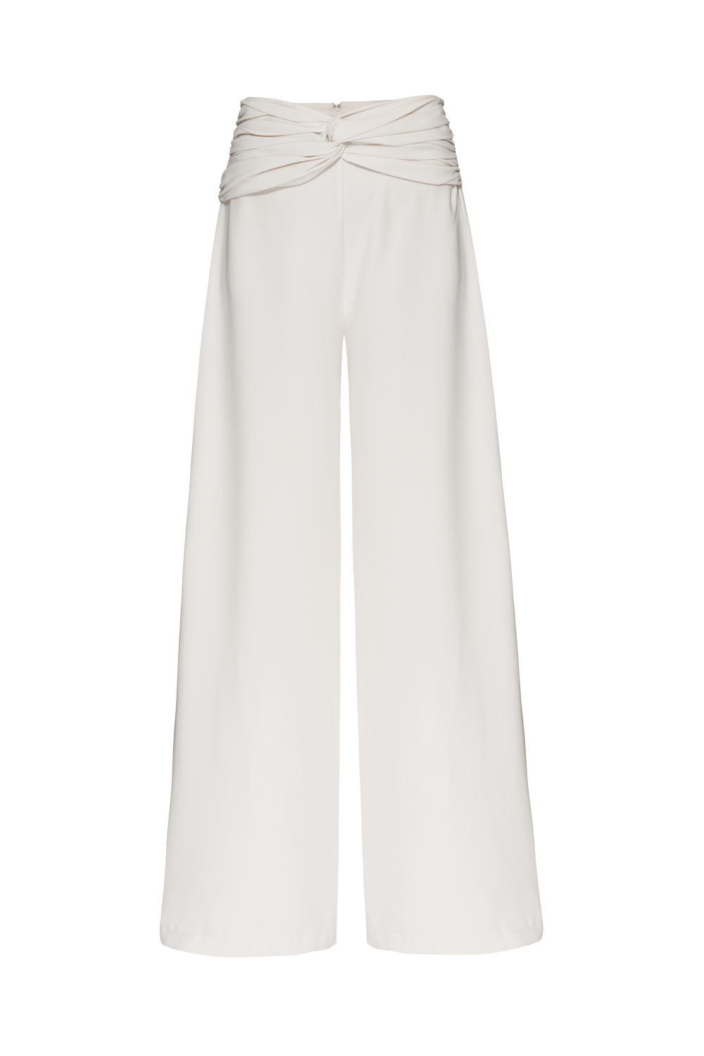 CALÇA AMPLA CREPE DESIRE OFF WHITE