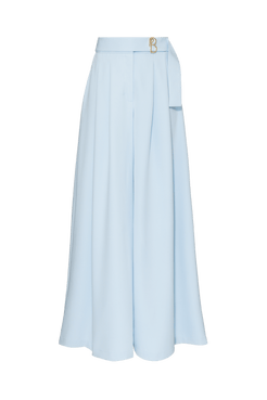 CALÇA AMPLA CREPE DUAL DREAM AZUL