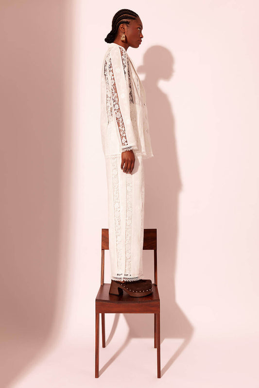 CALÇA ENTREMEIOS LAISE CHARMS OFF WHITE