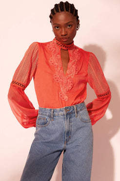 CAMISA ENTREMEIOS SILKY RESORT PESSEGO