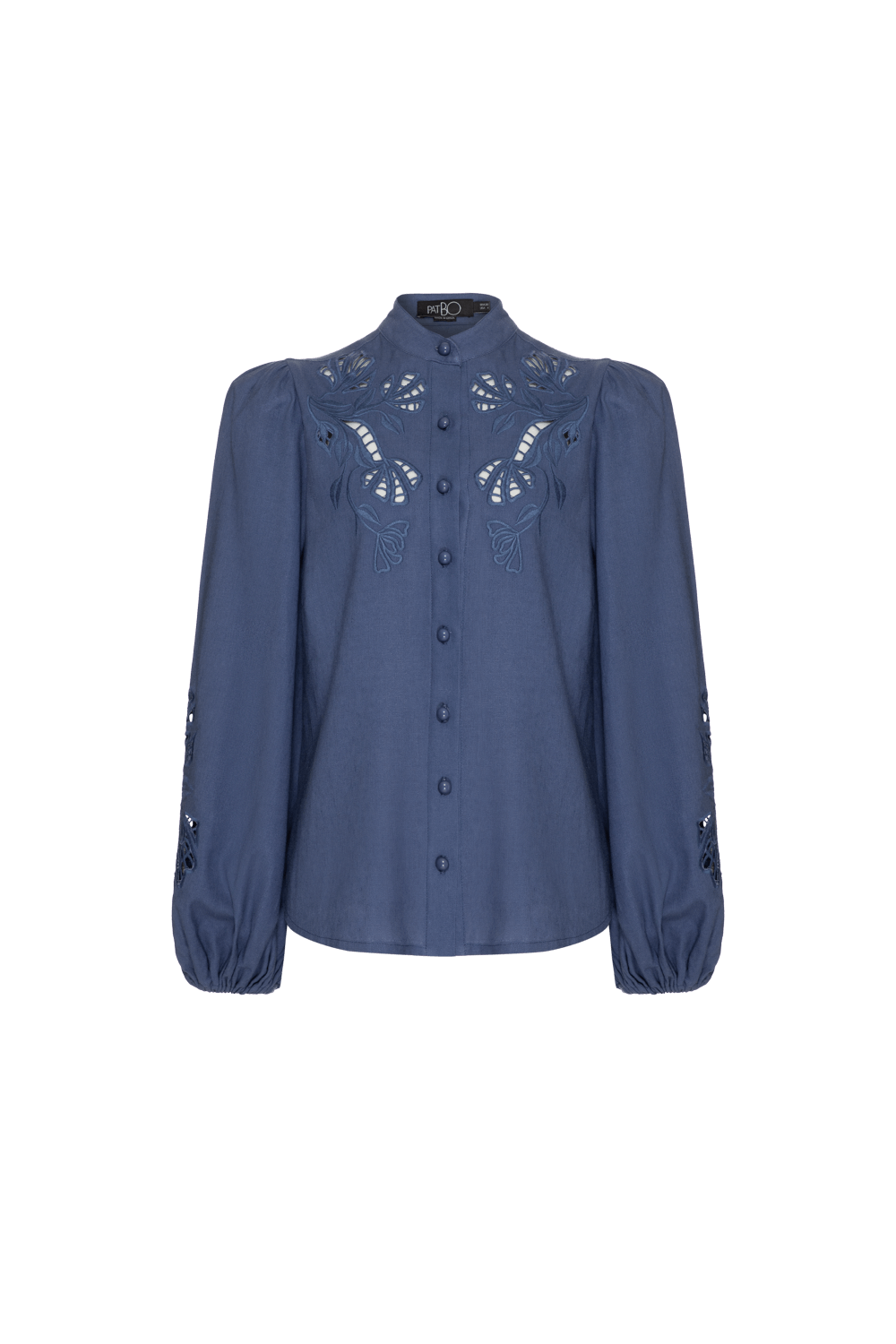 CAMISA RECORTES LINHO RICHELIEU URBAN MARINHO