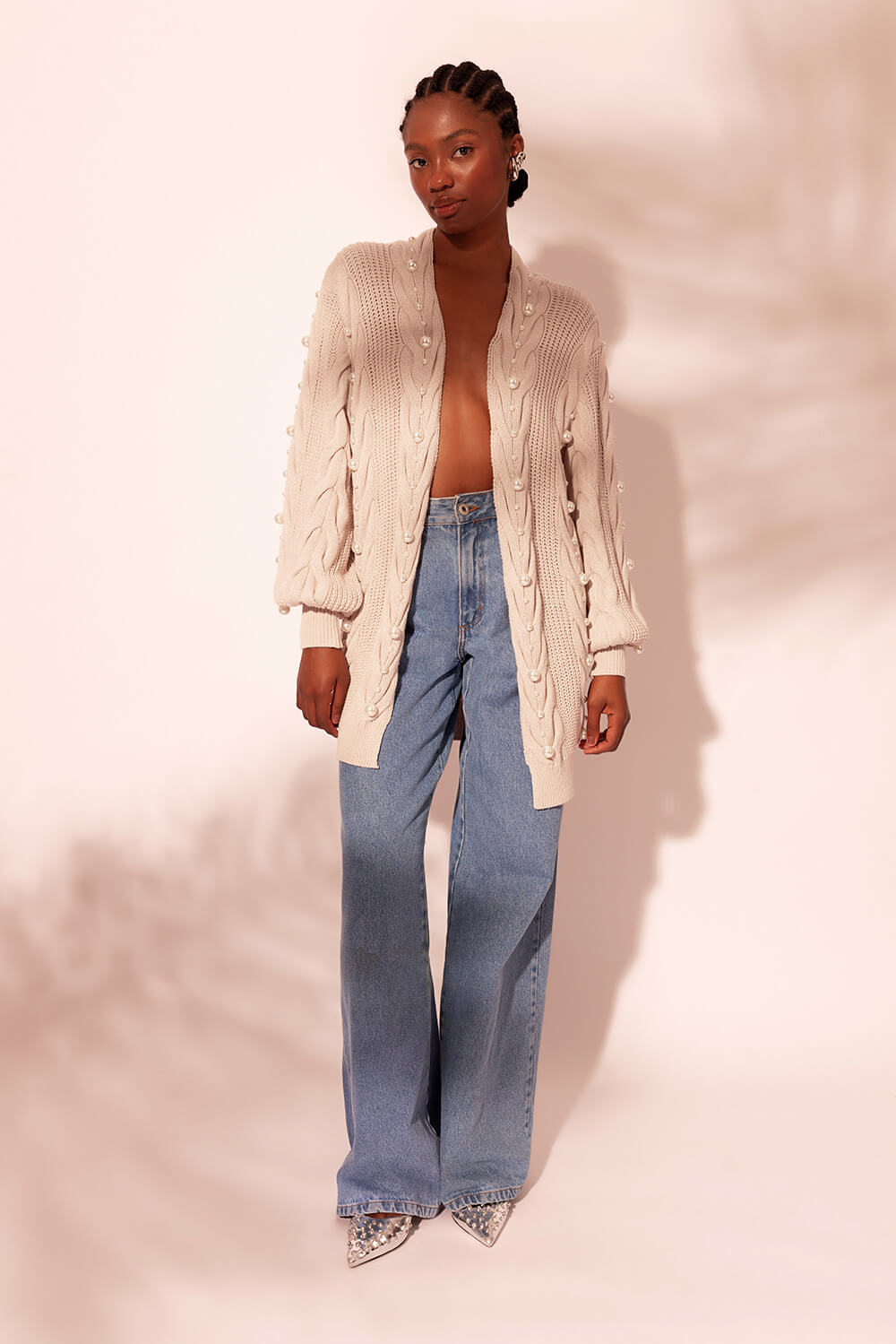 TRICOT BORDADO NATURAL SENSES OFF WHITE