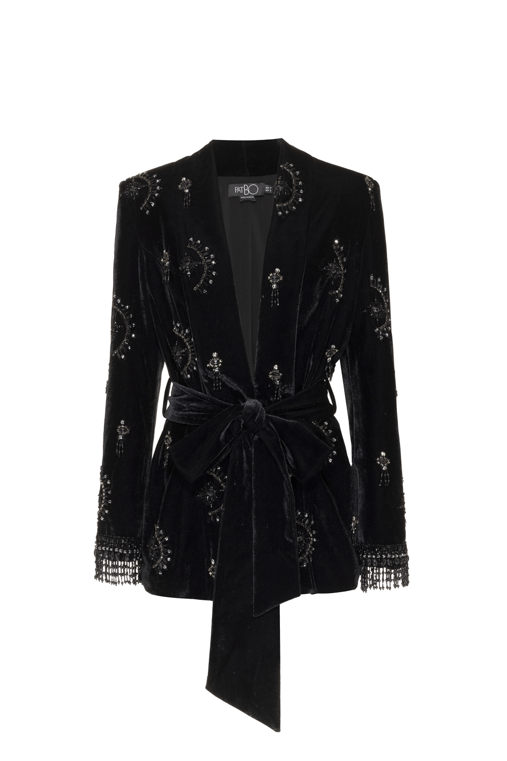 CASACO BORDADO NEW RADIANT VELVET PRETO