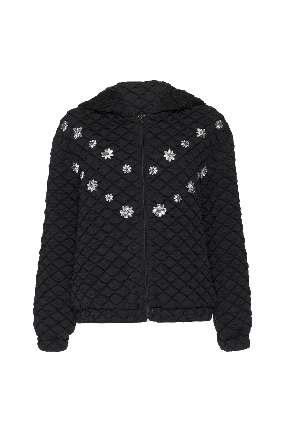 JAQUETA BORDADO MATELASSÊ SHINE DROP PRETO