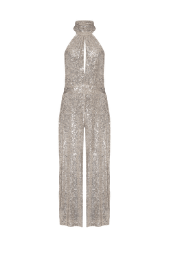 MACACÃO FRENTE ÚNICA PAETÊ ACQUA PRATA