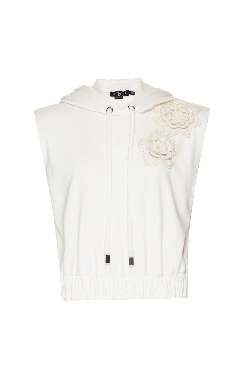TOP CROPPED MOLETOM SECOND WAY OFF WHITE