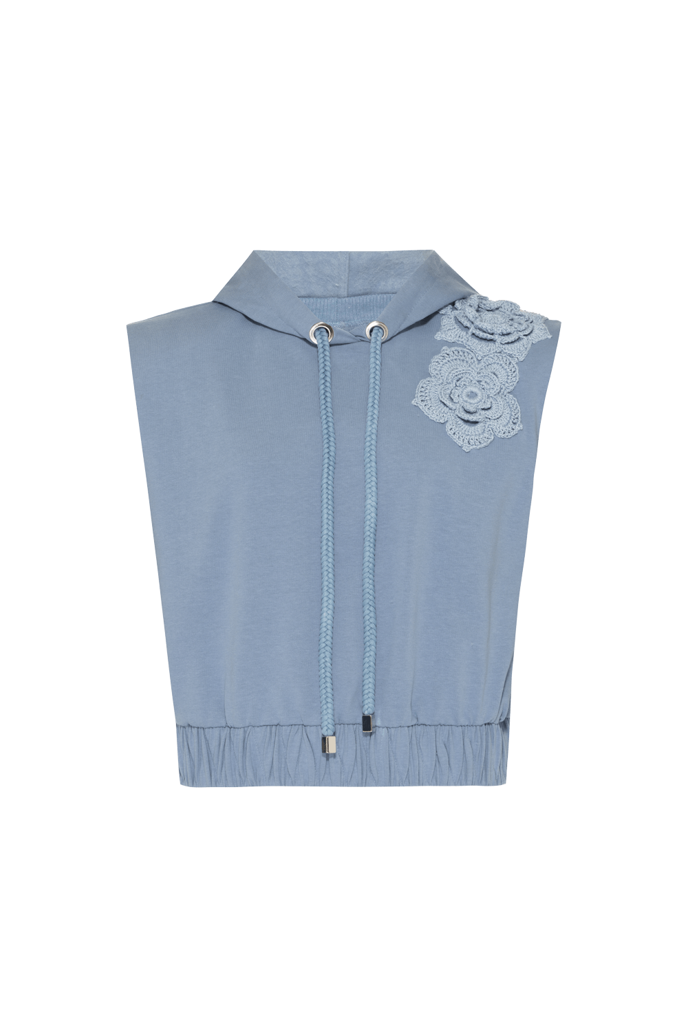 TOP CROPPED MOLETOM SECOND WAY AZUL