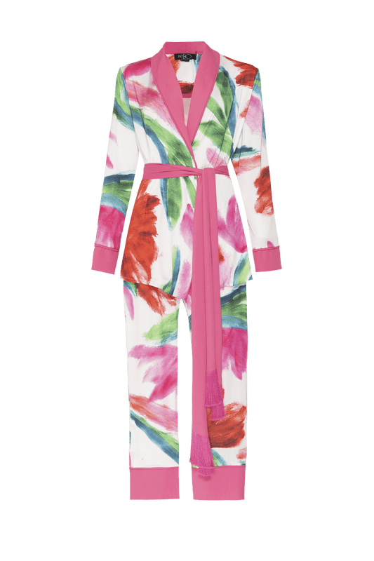 PIJAMA LONGO CETIM ALEGRETTO OFF WHITE