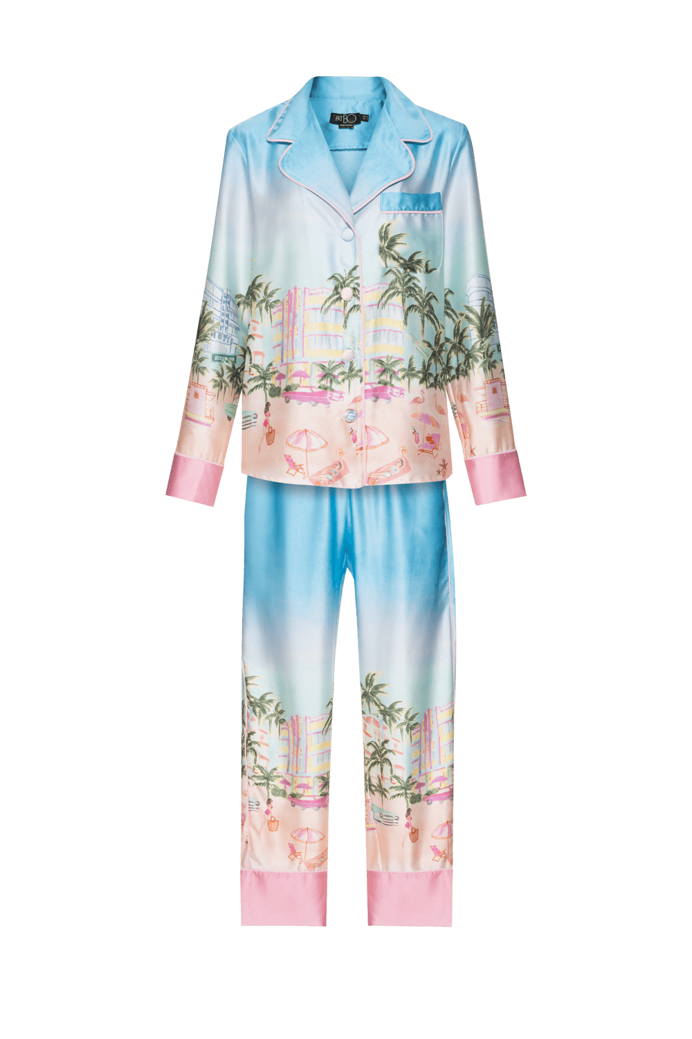 PIJAMA LONGO GOLDEN MIAMI ROSA