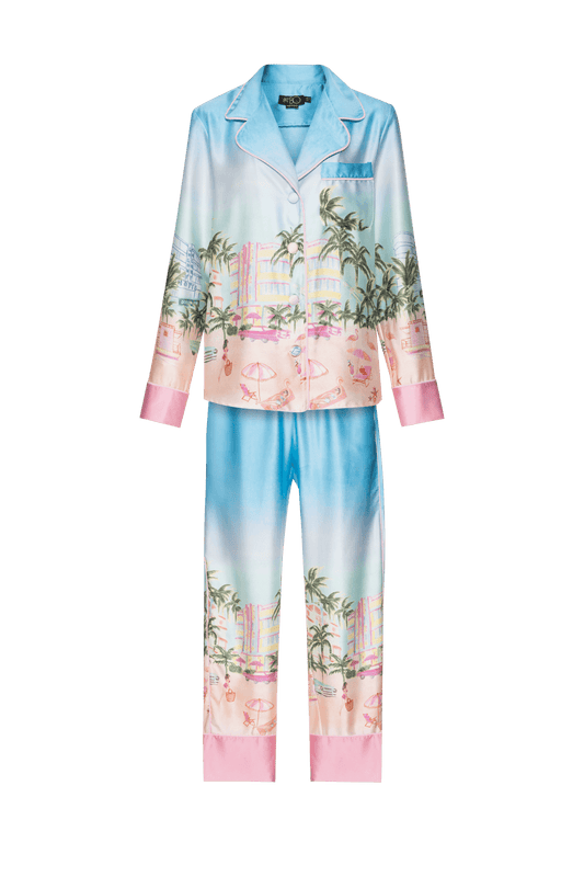 PIJAMA LONGO GOLDEN MIAMI ROSA