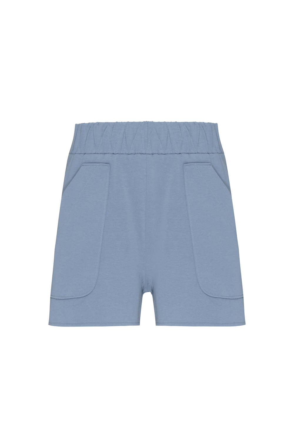 SHORT BORDADO MOLETOM SECOND WAY AZUL
