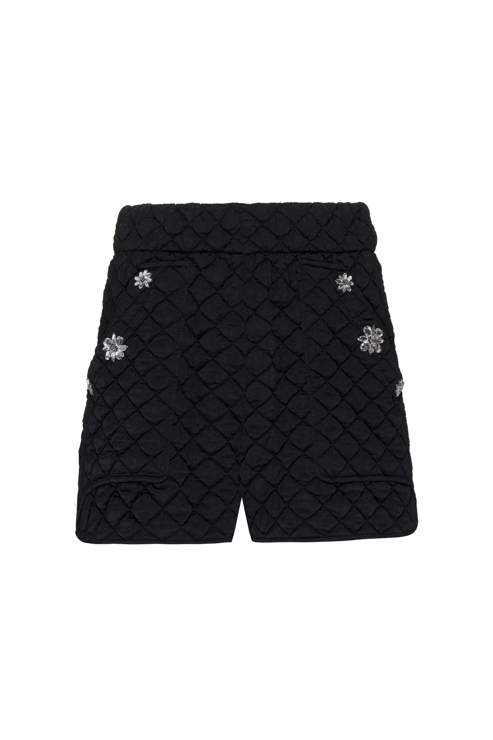 SHORT MATELASSÊ SHINE DROP PRETO