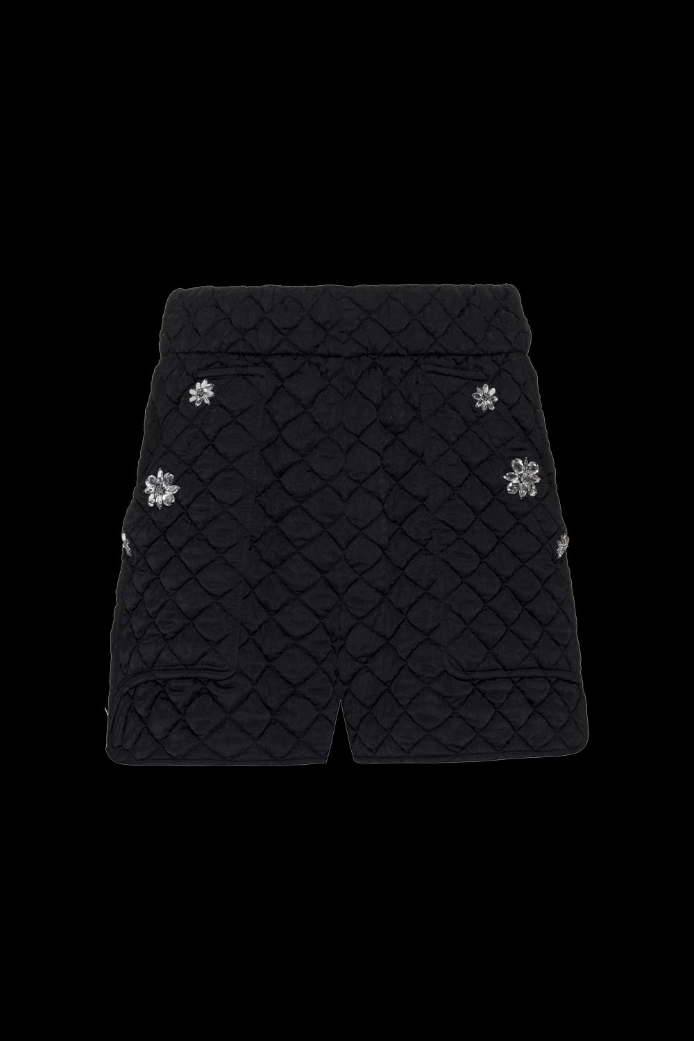 SHORT MATELASSÊ SHINE DROP PRETO