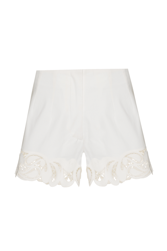 SHORT RECORTES TRICOLINE 90's VERSION OFF WHITE