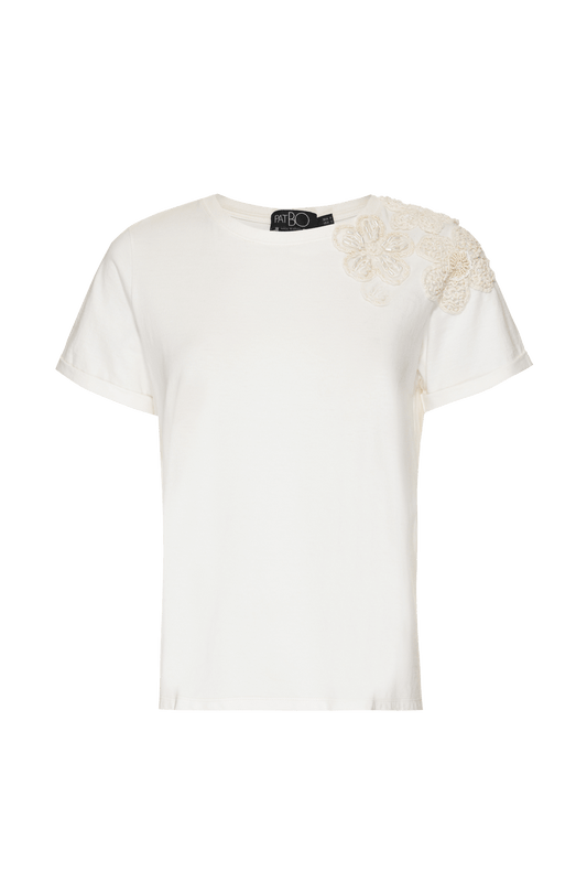 T-SHIRT BORDADA NATURAL SENSES OFF WHITE