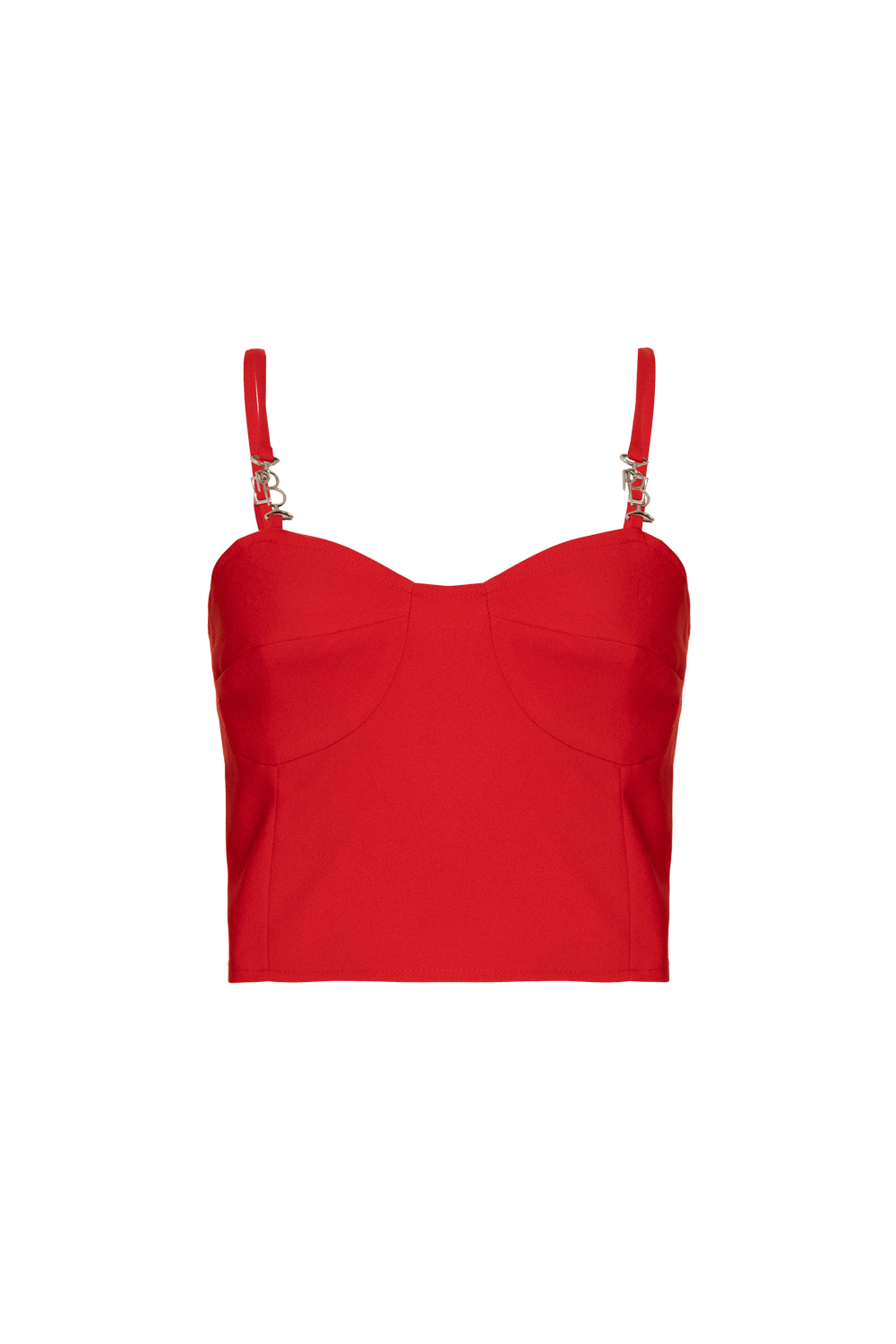 TOP CROPPED CREPE DESIRE VERMELHO