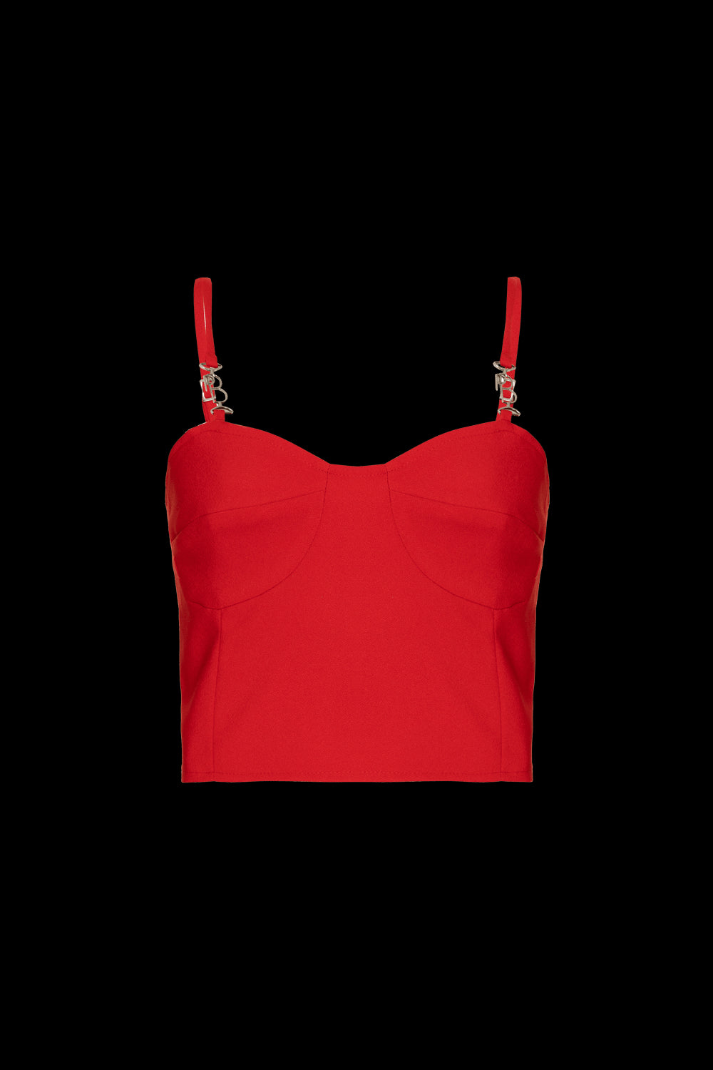 TOP CROPPED CREPE DESIRE VERMELHO