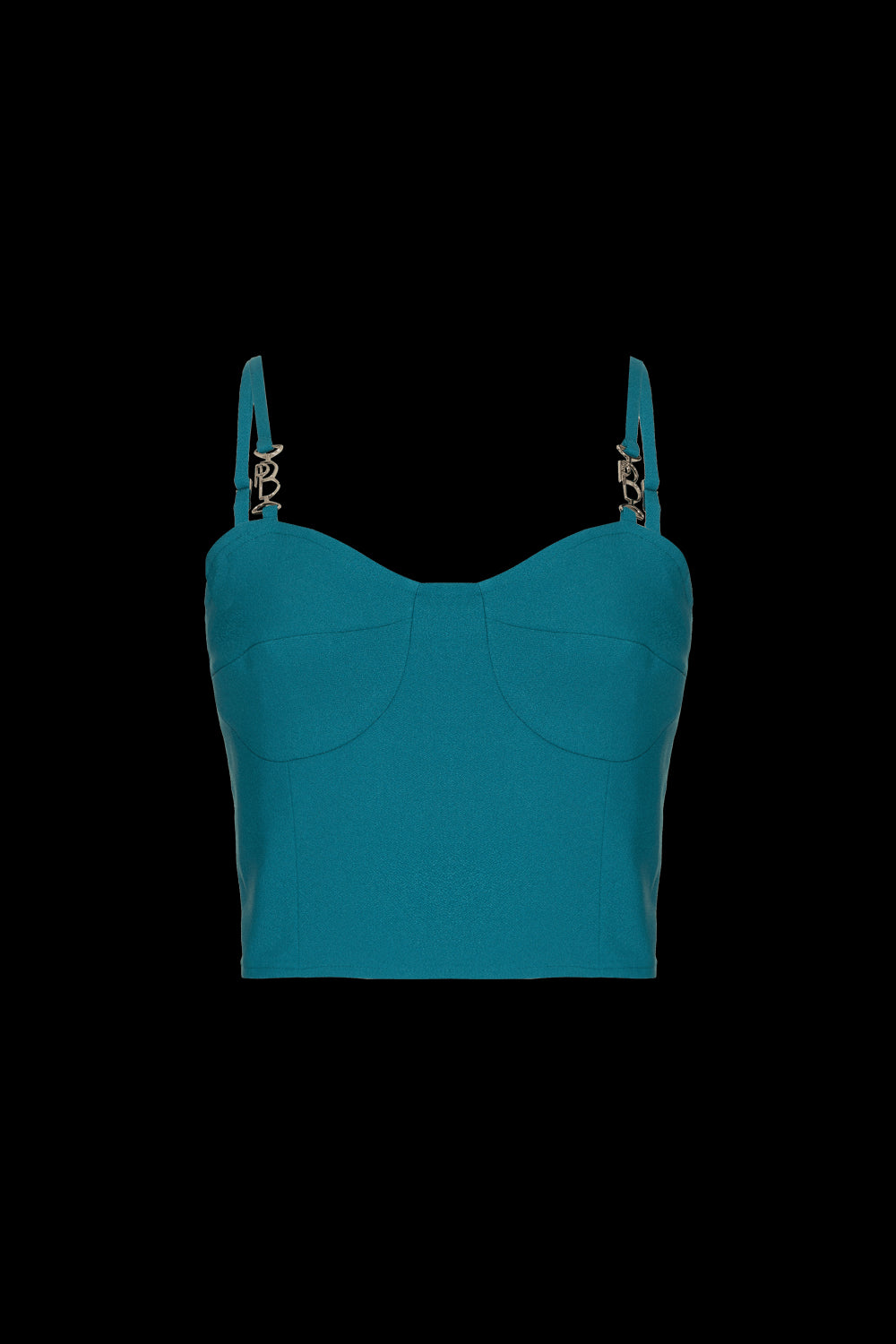 TOP CROPPED CREPE DESIRE VERDE