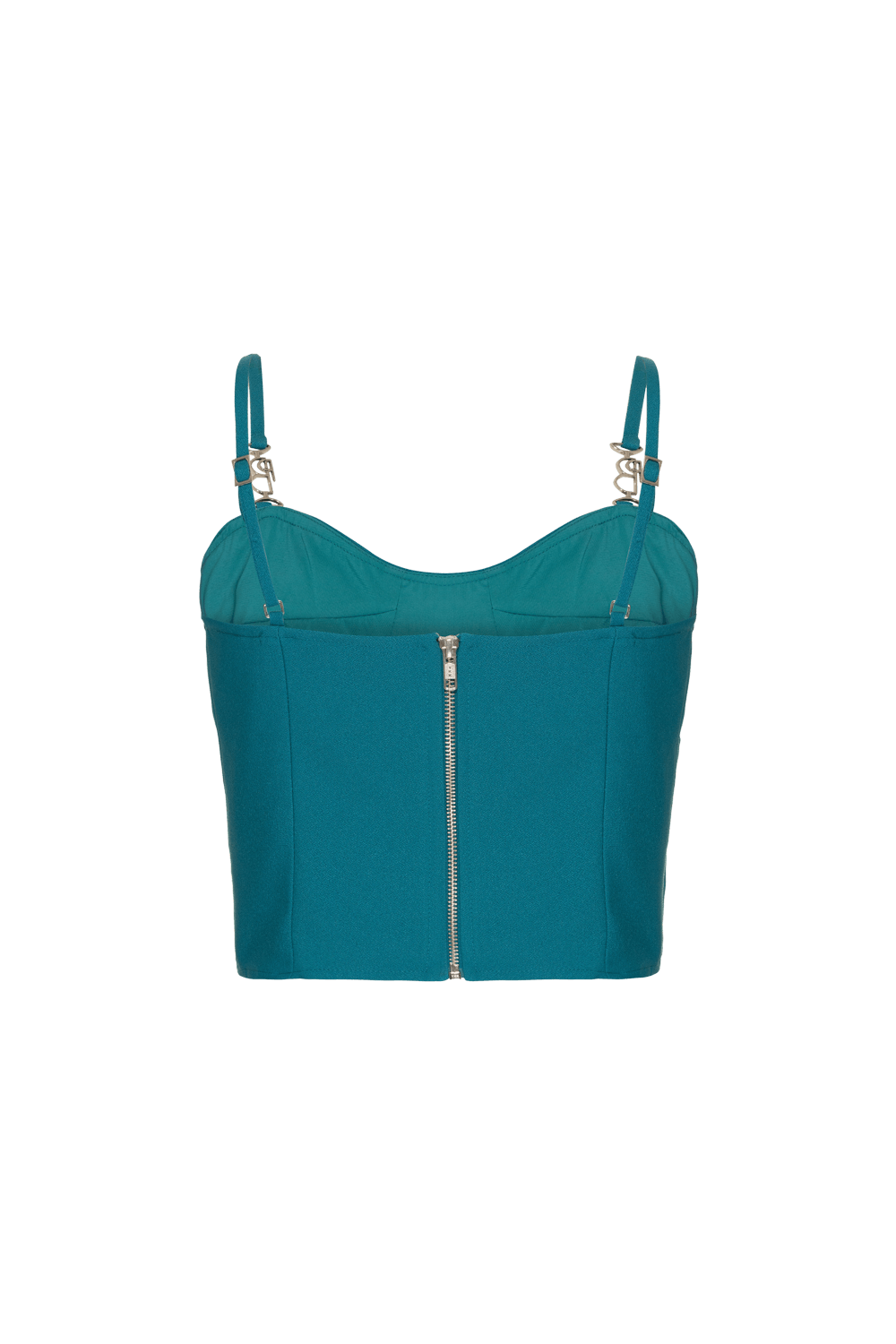 TOP CROPPED CREPE DESIRE VERDE