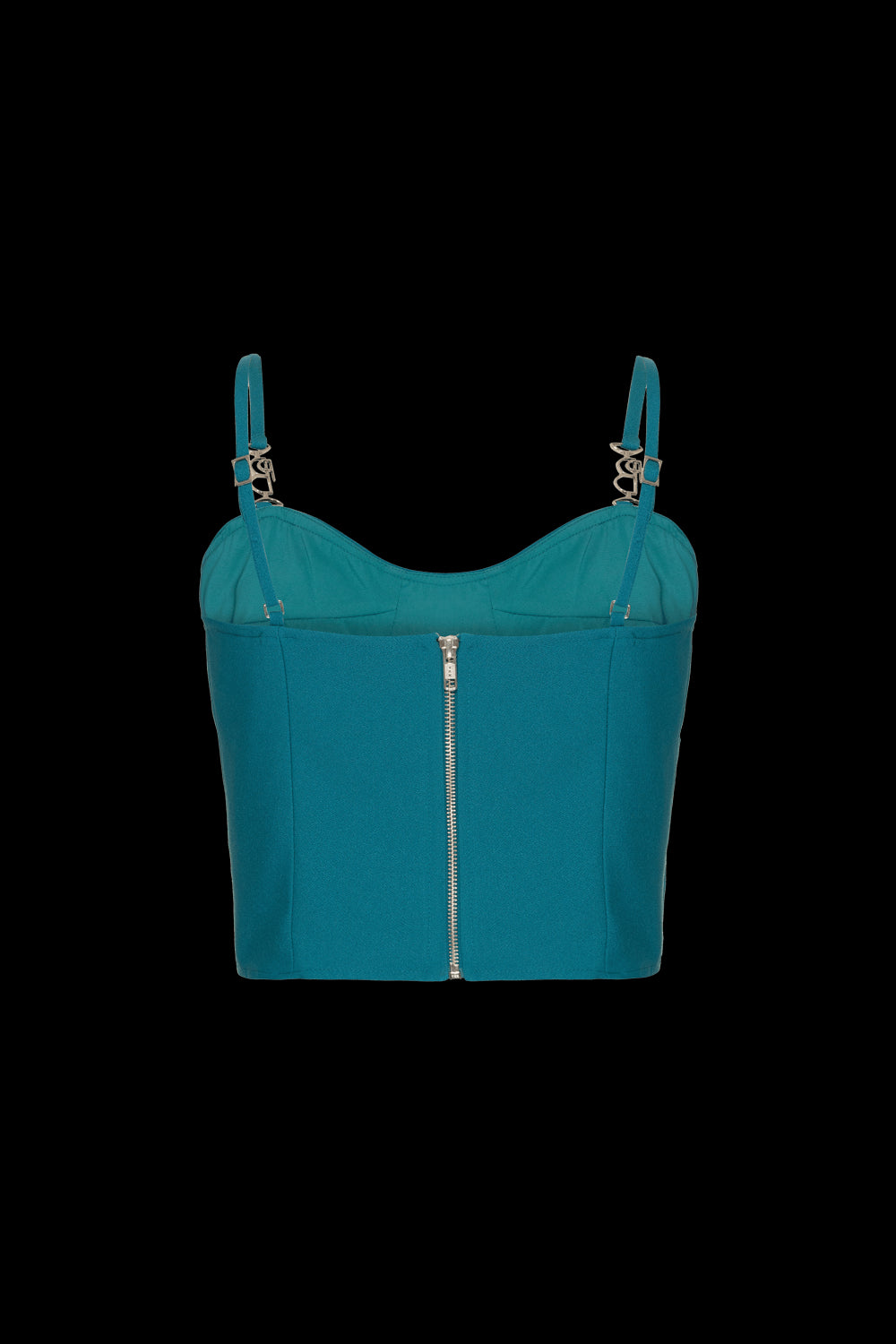 TOP CROPPED CREPE DESIRE VERDE