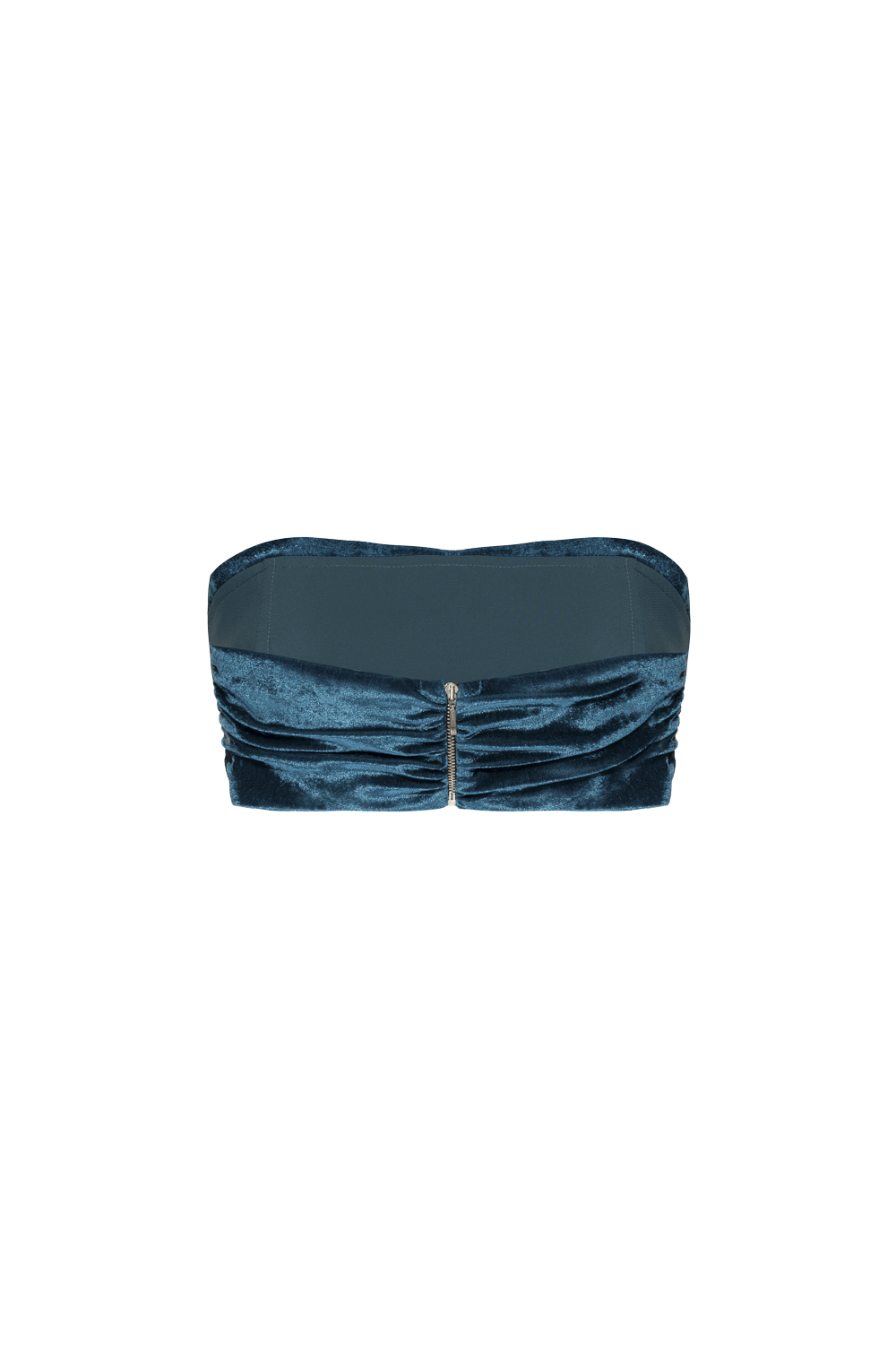 TOP FRANZIDO NEW RADIANT VELVET AZUL PETRÓLEO