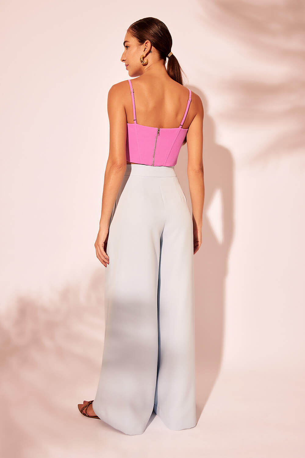 TOP CROPPED PREGAS CREPE VICK ROSA