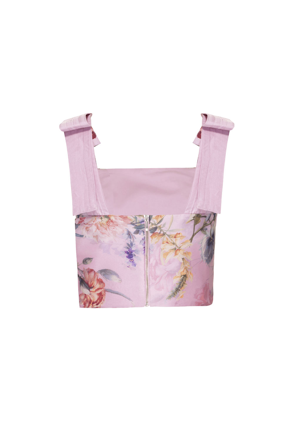 TOP CROPPED CETIM FLORAL MURAKAMI ROSA