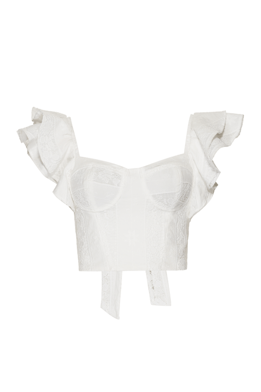 TOP CROPPED BABADOS LAISE CHARMS OFF WHITE