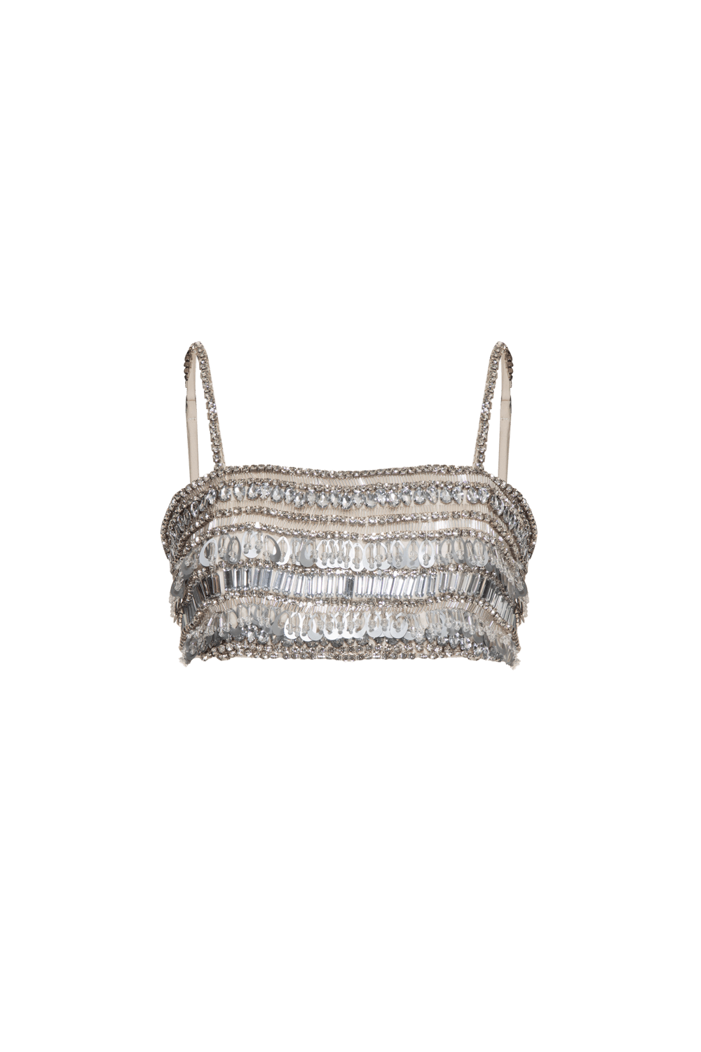 TOP CROPPED BORDADO CREPE JOYFUL OFF WHITE