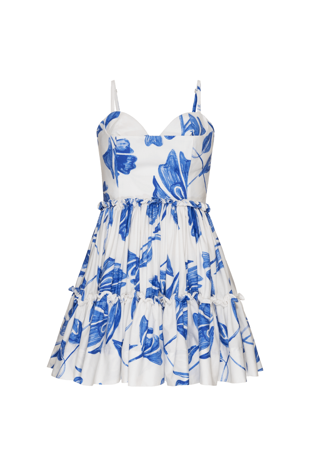 VESTIDO CURTO BABADOS SUZY FLOWER OFF WHITE
