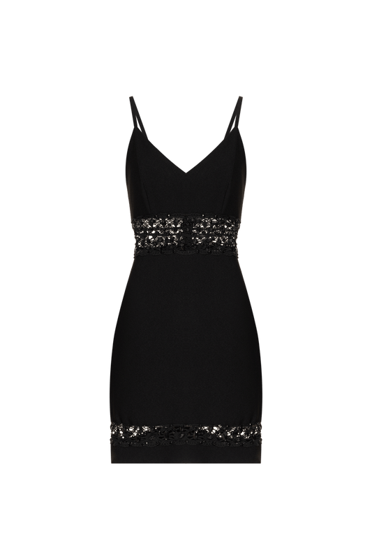 VESTIDO PATBO REVEILLON V24 PRETO