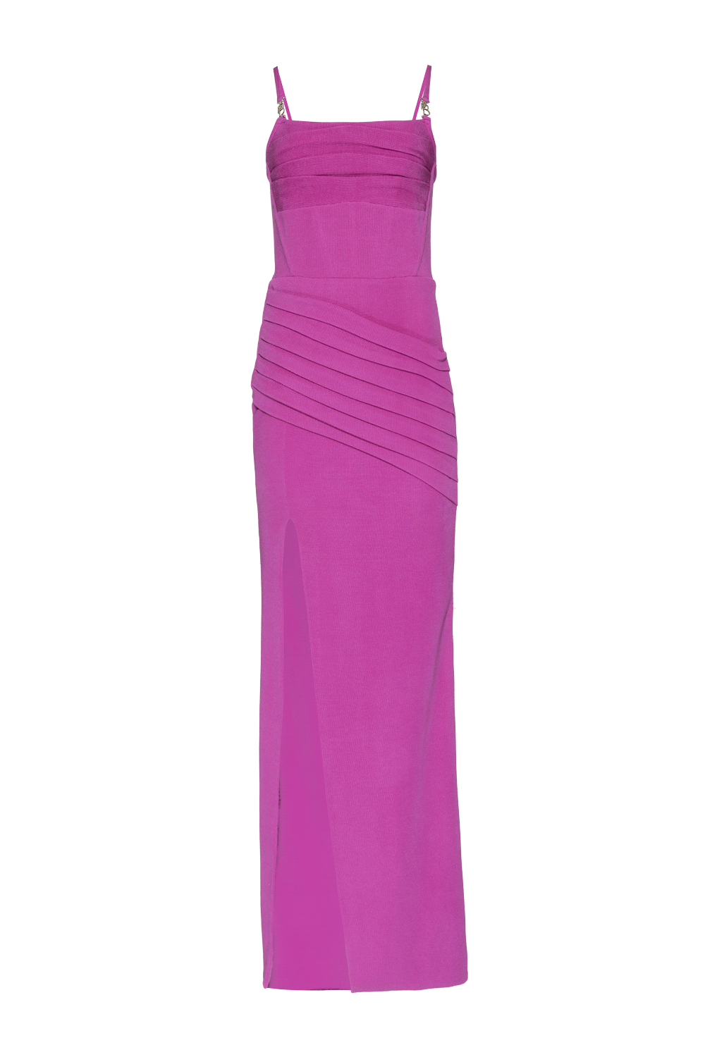 VESTIDO LONGO PREGAS MALHA STARRY ROSA