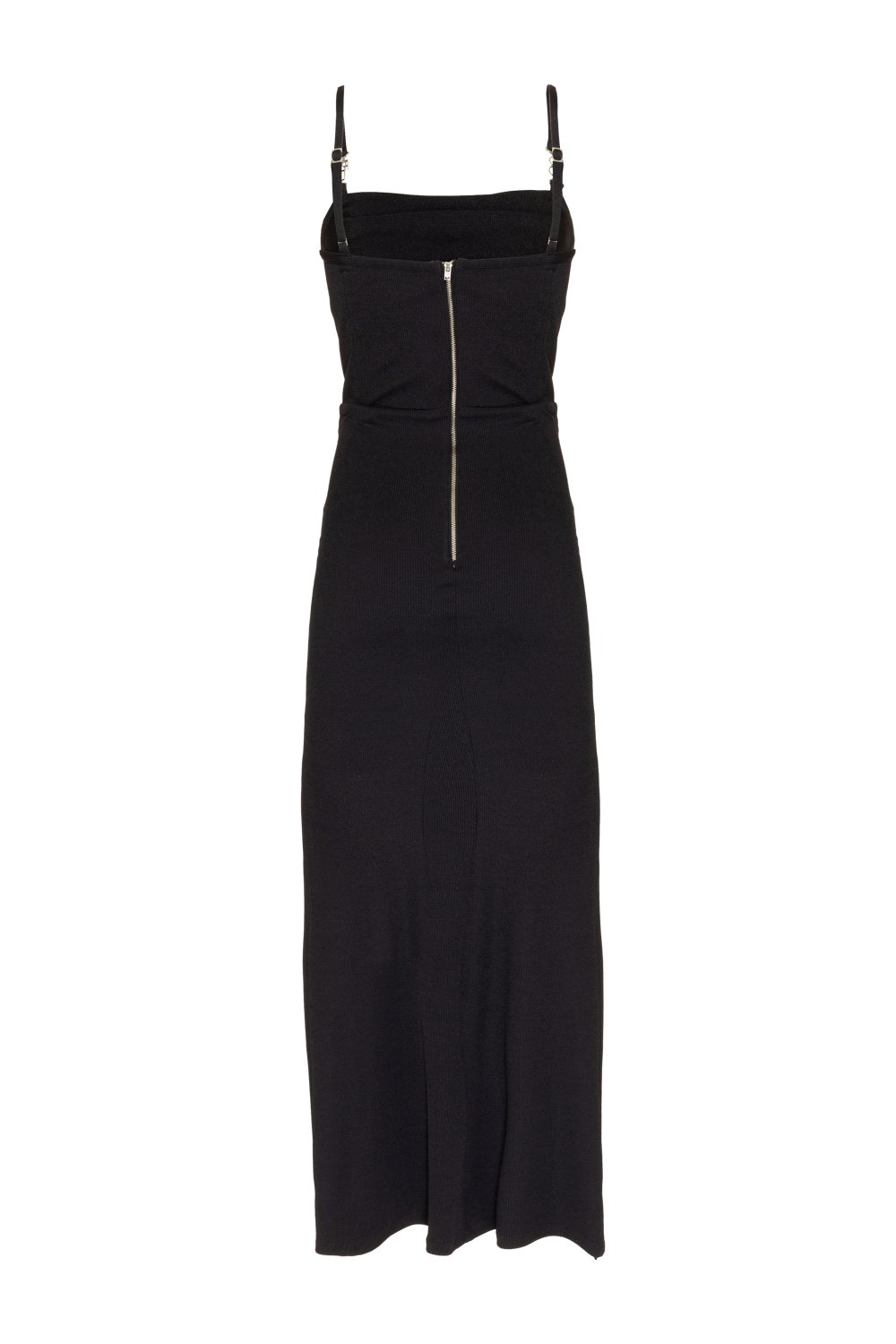 VESTIDO LONGO PREGAS MALHA STARRY PRETO