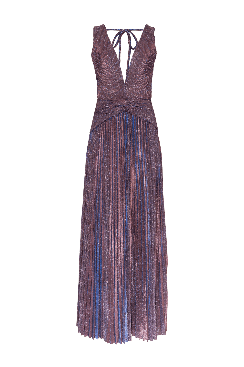 VESTIDO LONGO DRAPEADO MALHA PRETTY SHINE ROXO