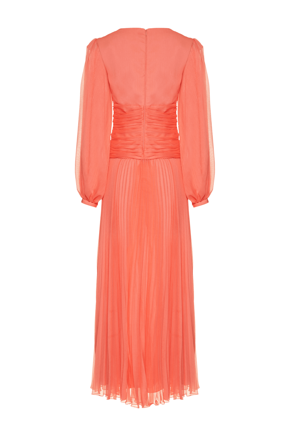 VESTIDO LONGO FIVELA SILKY RESORT PESSEGO