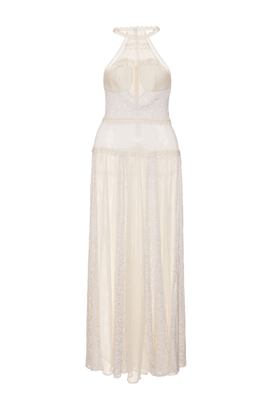 VESTIDO REVEILLON V24 OFF WHITE