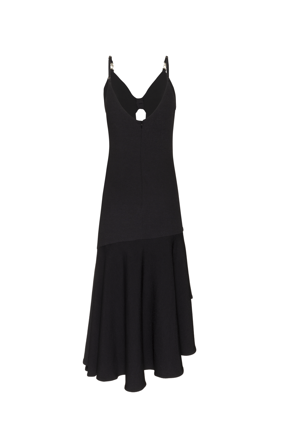 VESTIDO MÍDI PREGAS MALHA STARRY PRETO