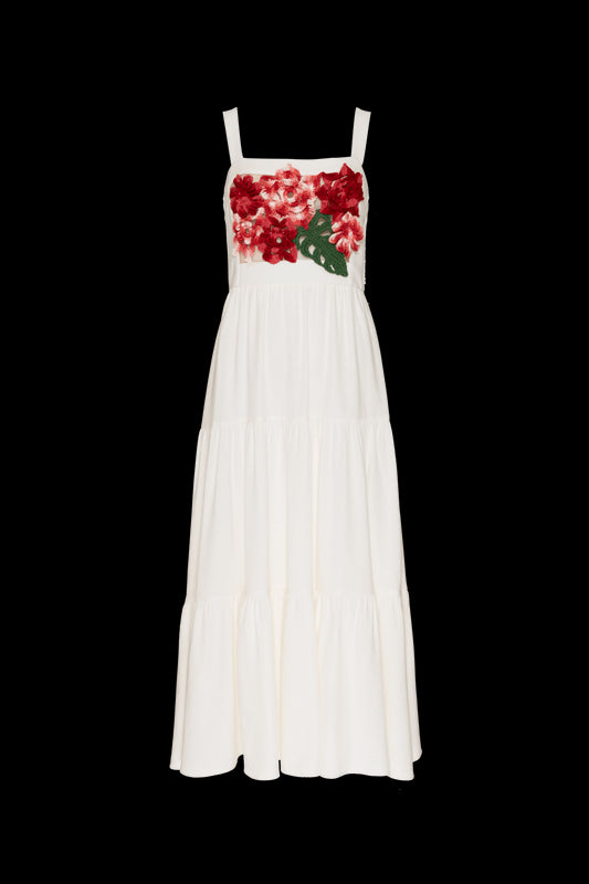 VESTIDO PATBO V24 OFF WHITE