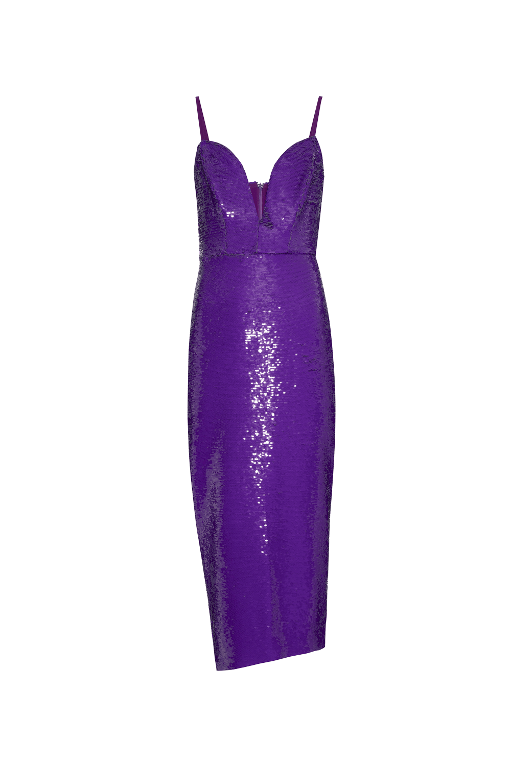 VESTIDO MÍDI PAETÊ VIBRANT ROXO