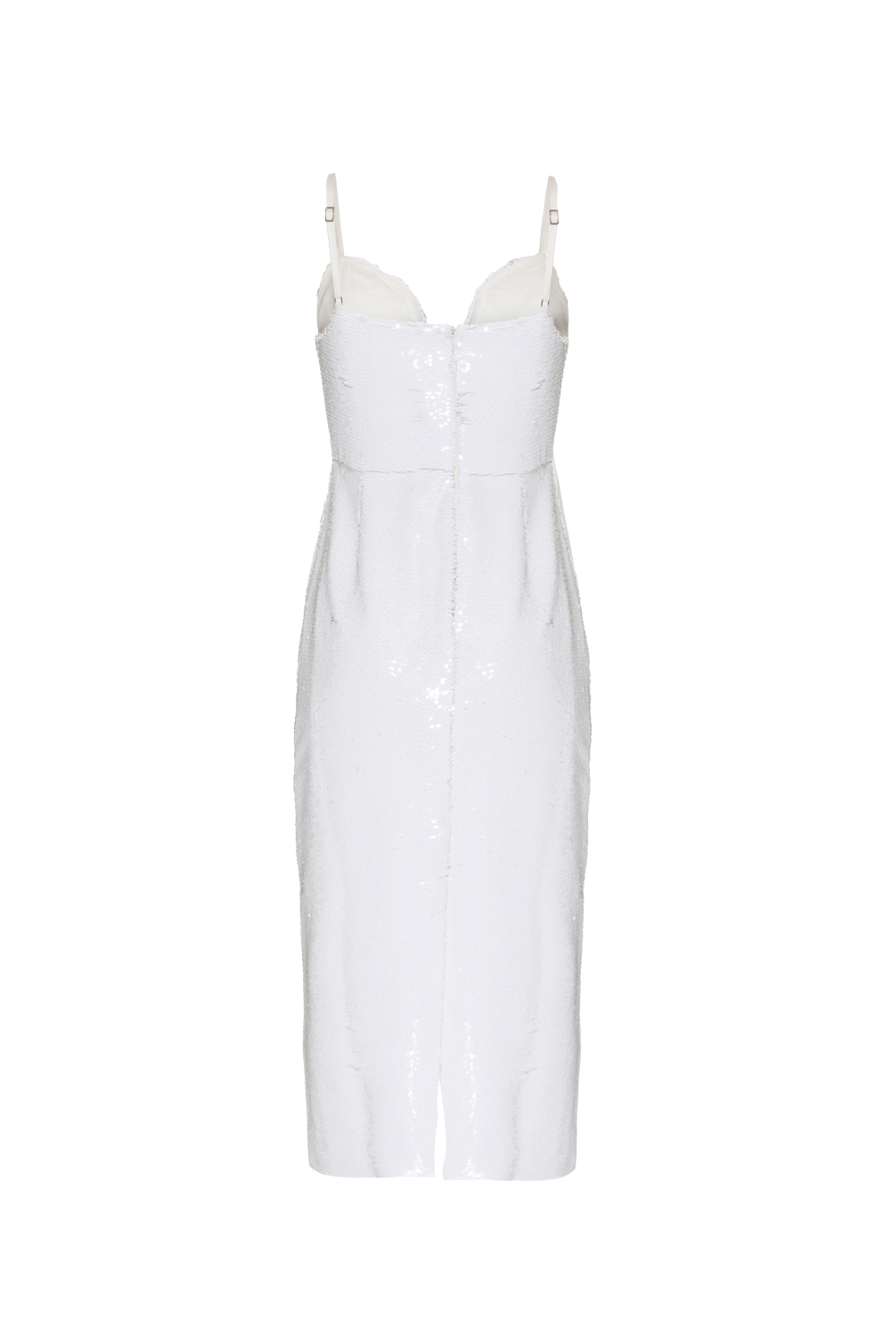 VESTIDO MÍDI PAETÊ VIBRANT OFF WHITE