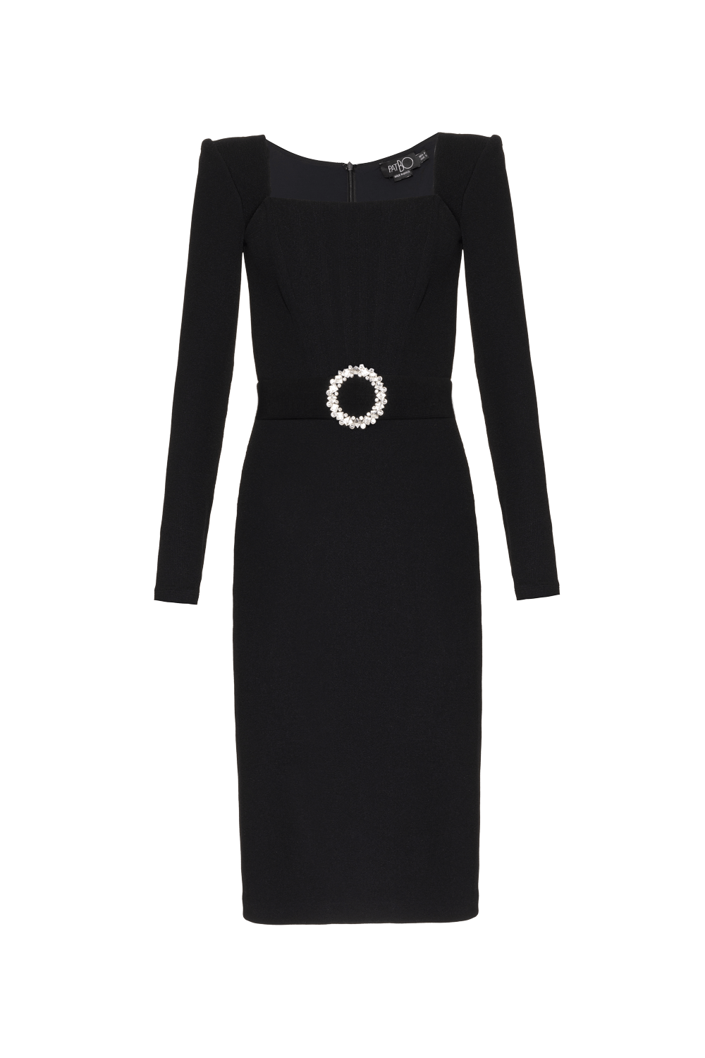 VESTIDO MÍDI CORSET MALHA STARRY PRETO