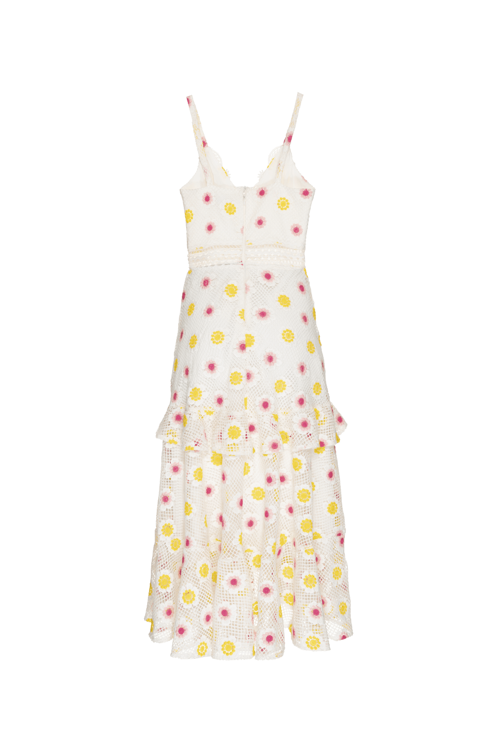 VESTIDO MÍDI ENTREMEIO GUIPIR RELIEF OFF WHITE