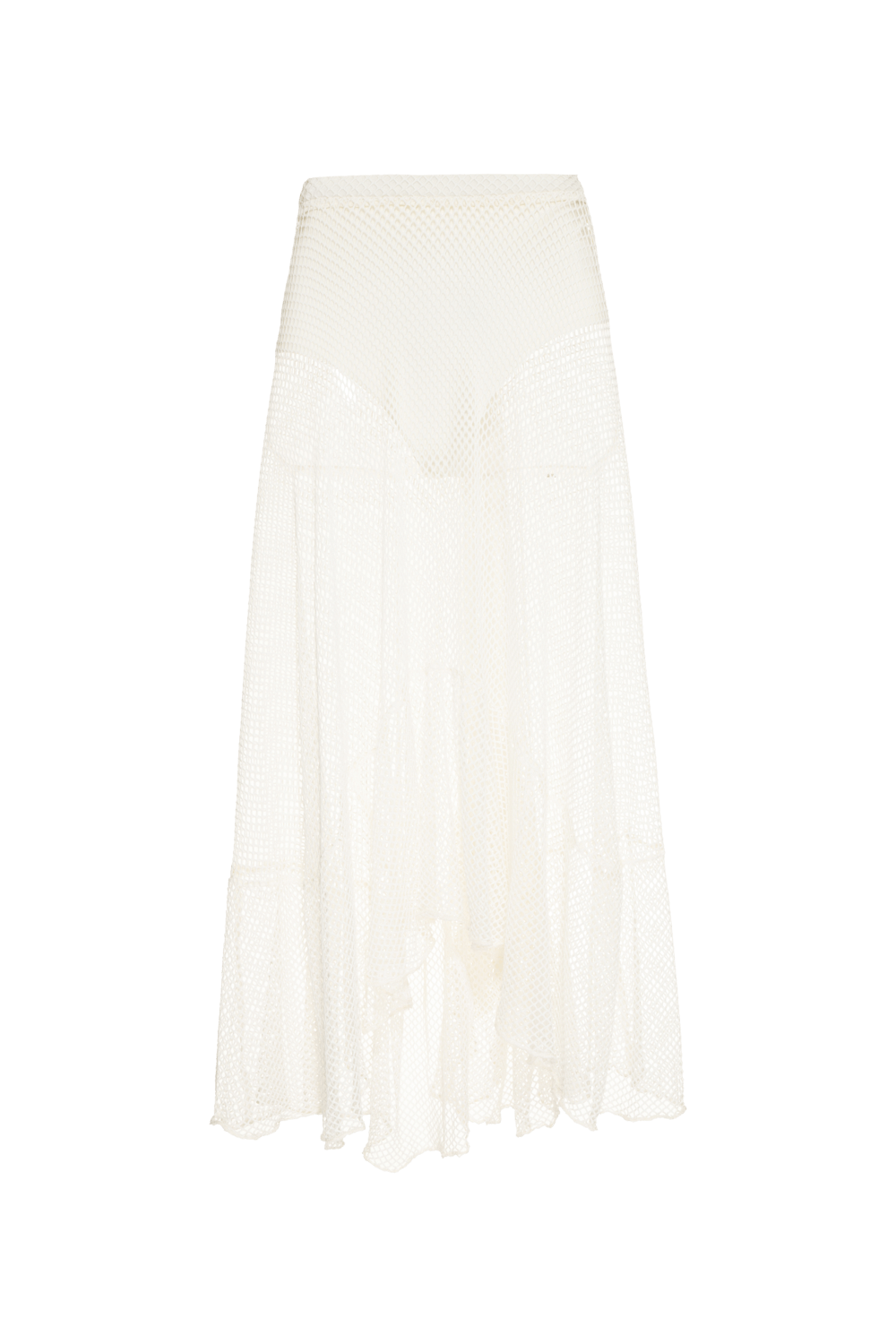 SAIA LONGA TELA LUREX FLASH OFF WHITE