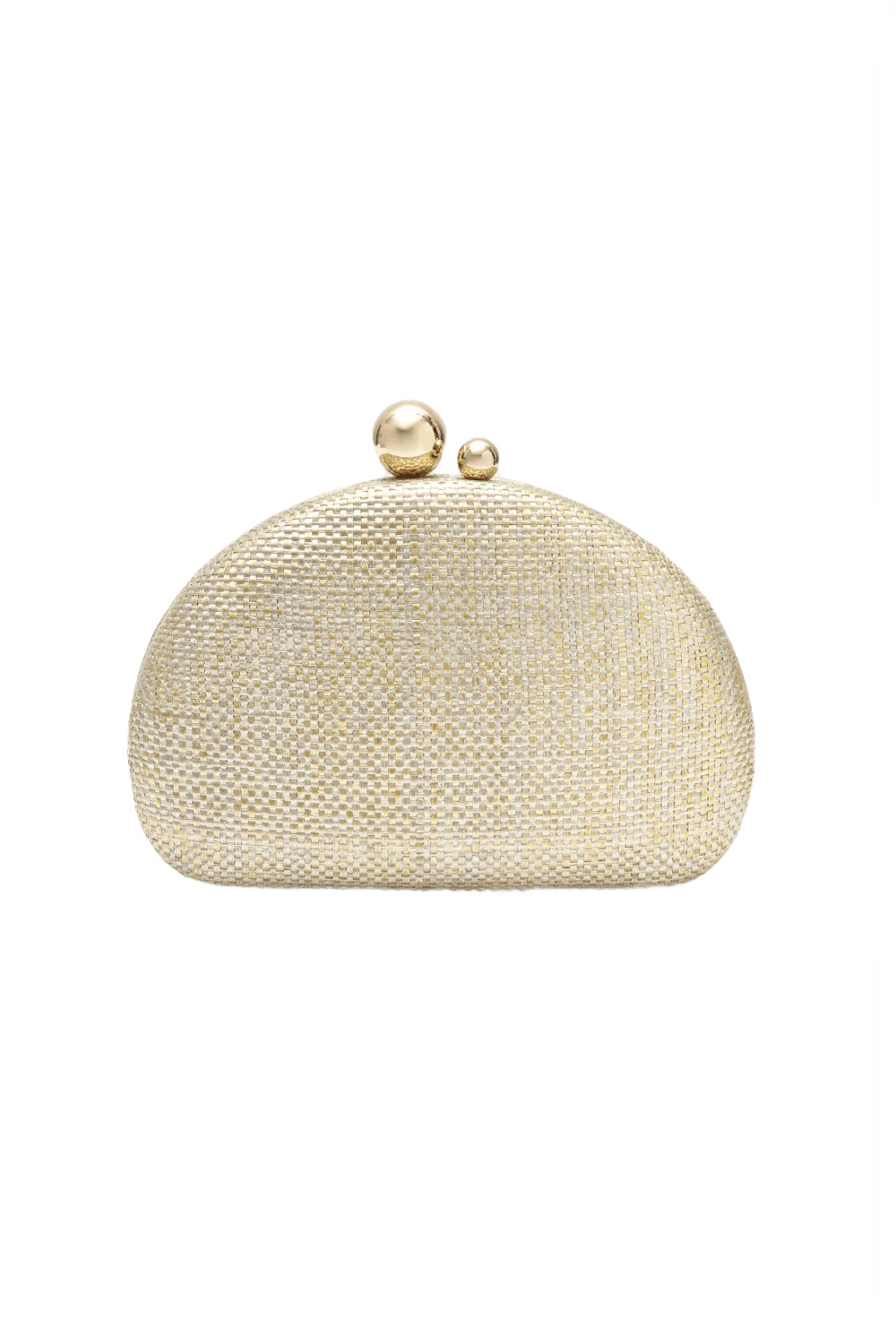 BOLSA CLUTCH ABAULADA CORRENTES OURO