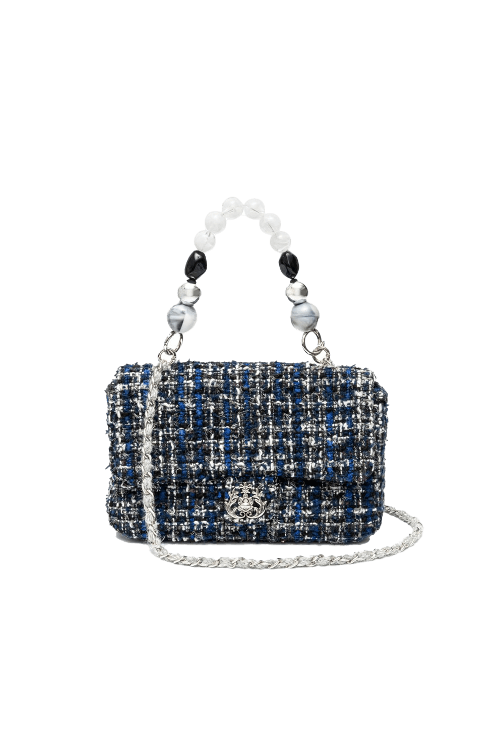 BOLSA CORRENTES TWEED AZUL KLEIN