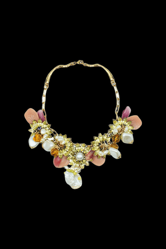COLAR JARDIM DE VERÃO DOURADO