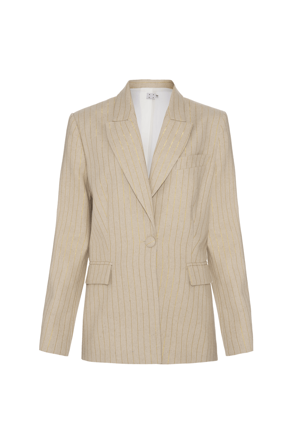 BLAZER LINHO GOLDEN MALT BEGE