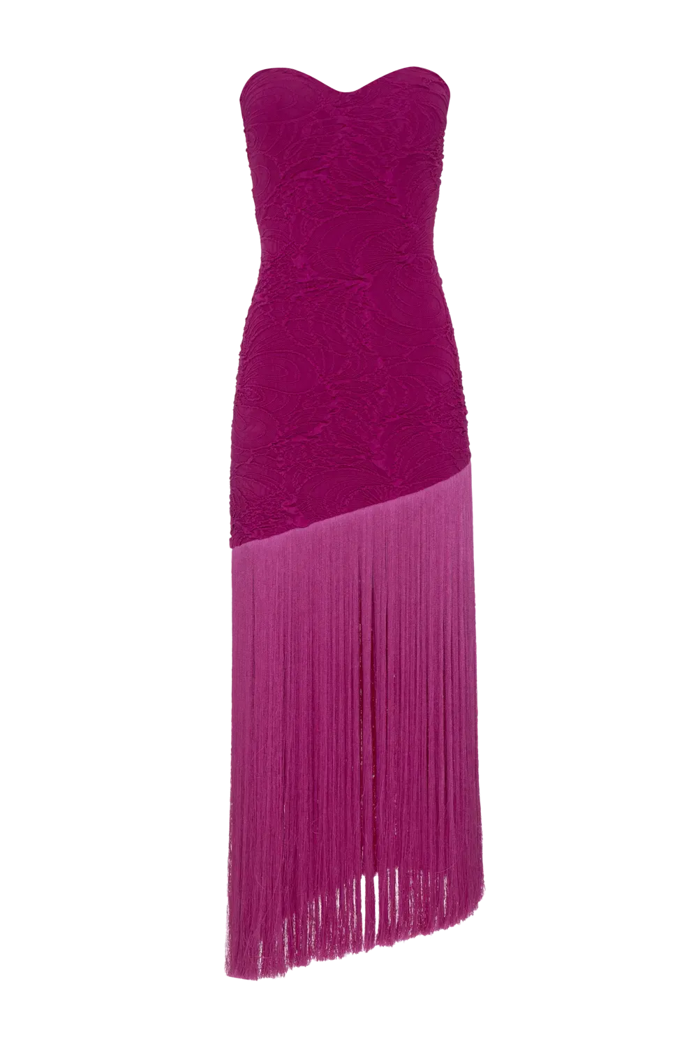 VESTIDO LONGO MALHA JACQUARD PINK
