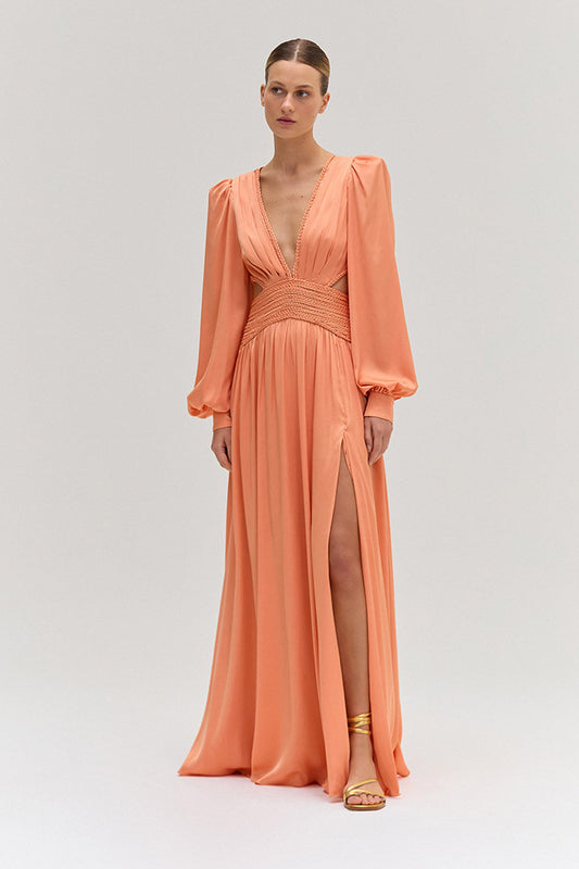 VESTIDO LOGO PATBO V25 LARANJA